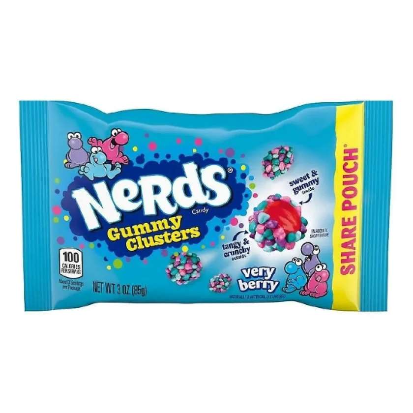 Wonka Nerds Gummy Clusters Very Berry - berries 85g