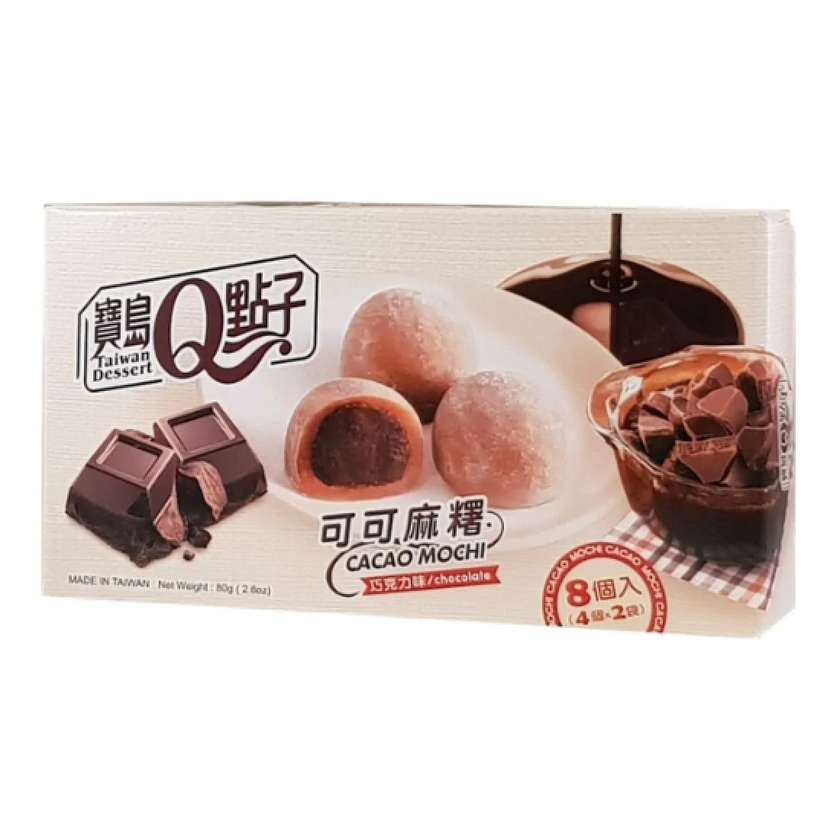 Q Brand Cacao Chocolate Mochi 80g TWN