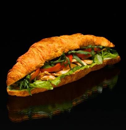 Croissant with Grilled Chicken