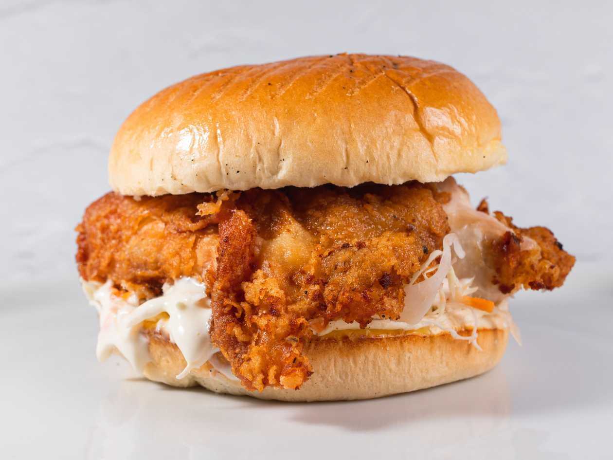 Bbq chicken burger