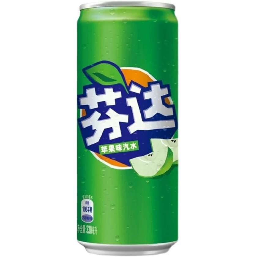 Fanta Apple Slim Can 330ml (CHINA)