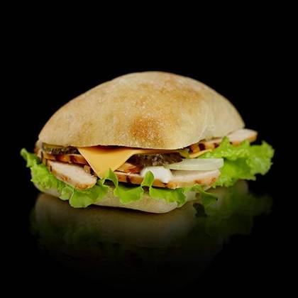 Ciabatta with Grilled Chicken, Light, 200g