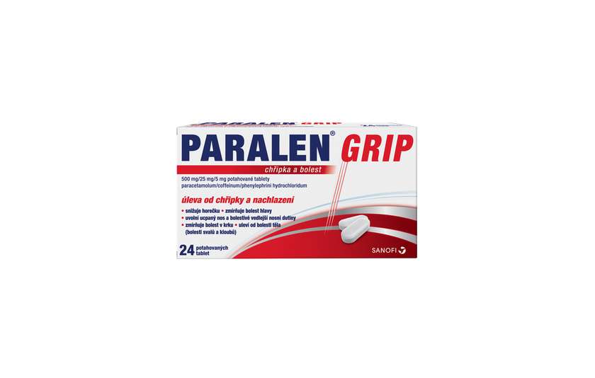 Paralen Grip Flu+pain 500/25/5mg tbl.flm24 I