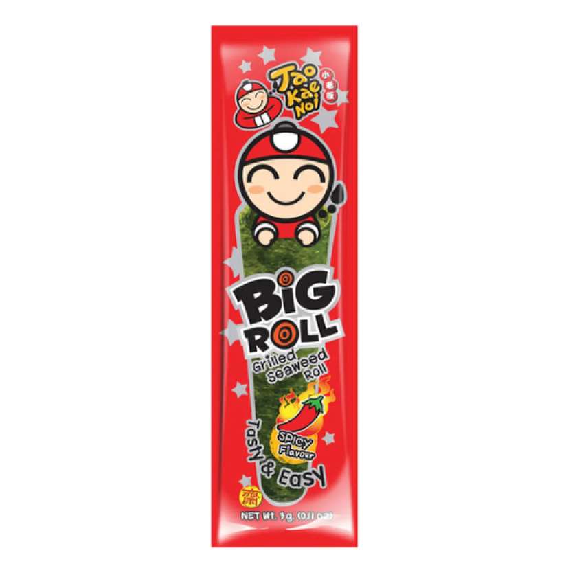 Tao Kae Noi Big Roll Hot Spicy Seaweed 3g THA