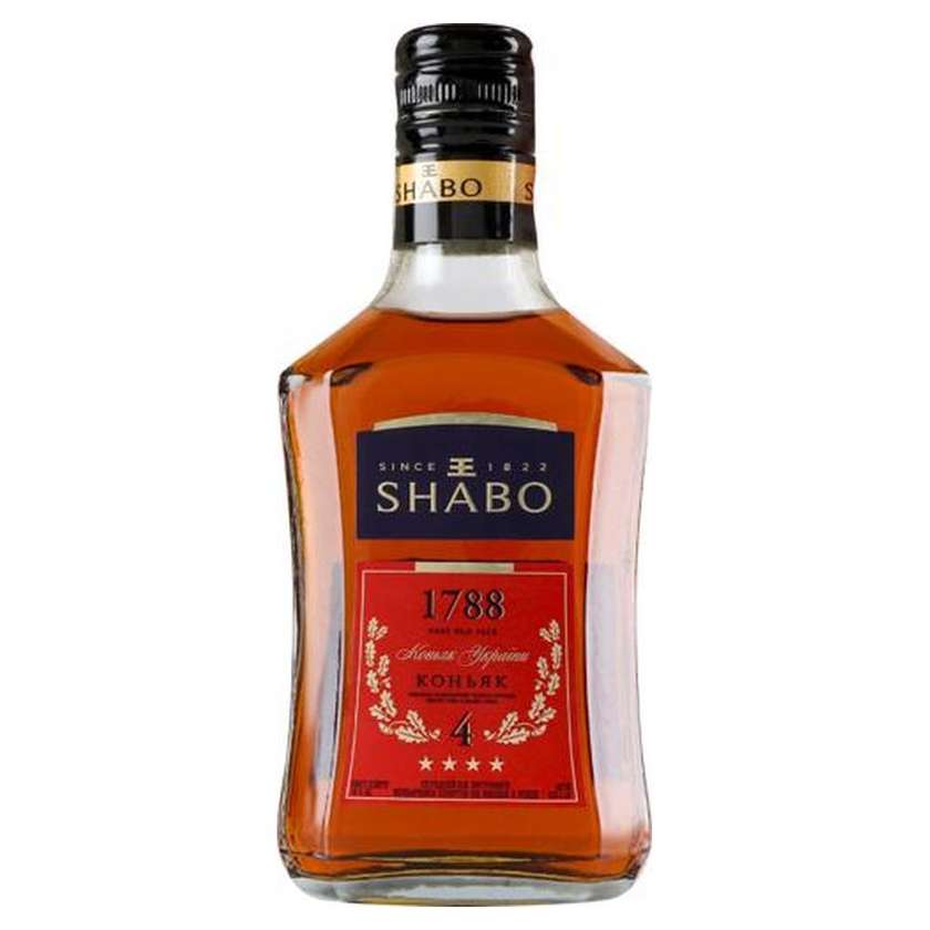Коньяк України Shabo 1788, 4 зірки 0,25л (17838)