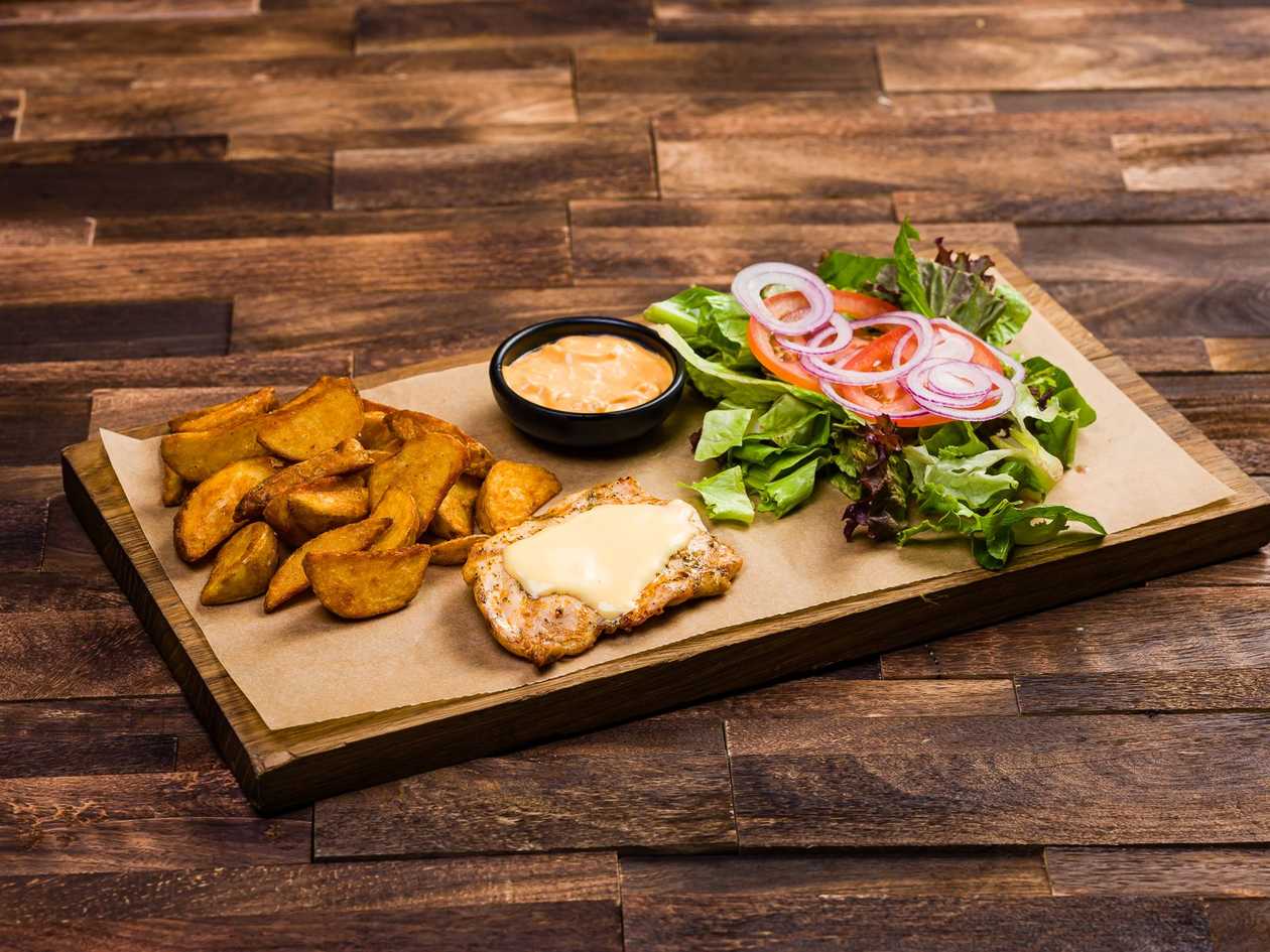 Burger with no bun Chicken breast set