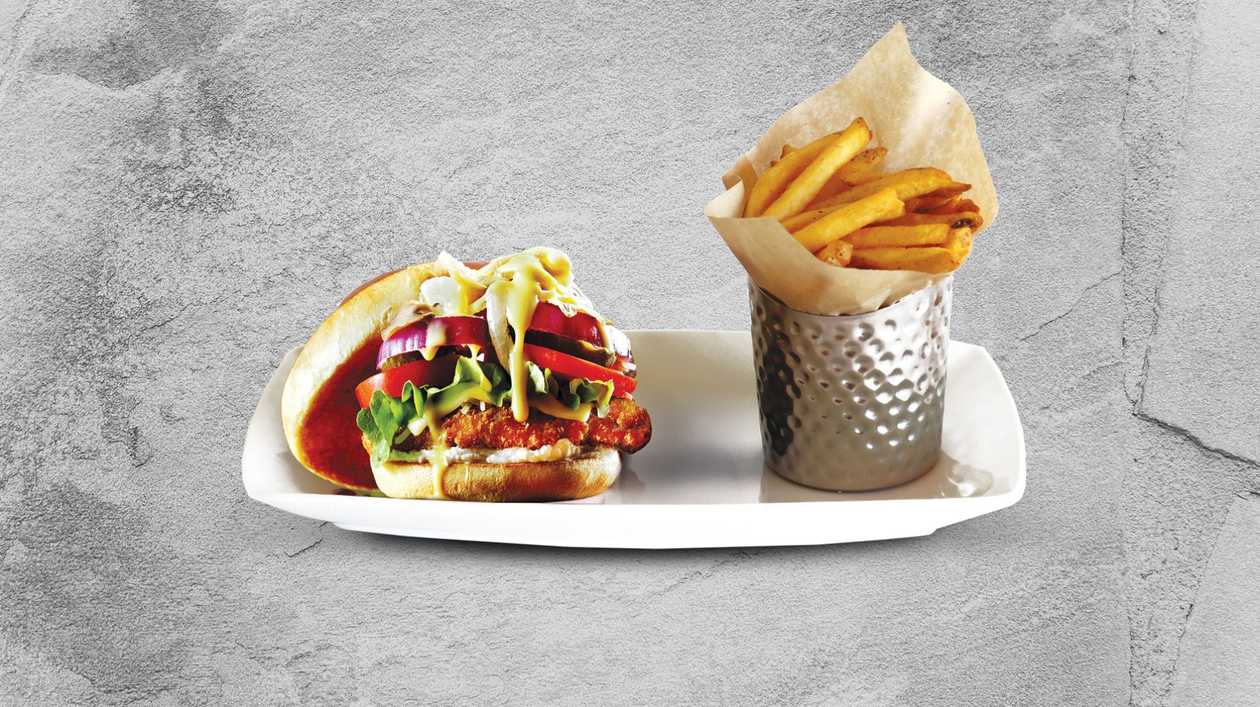 Chicken Burger With Philadelphia