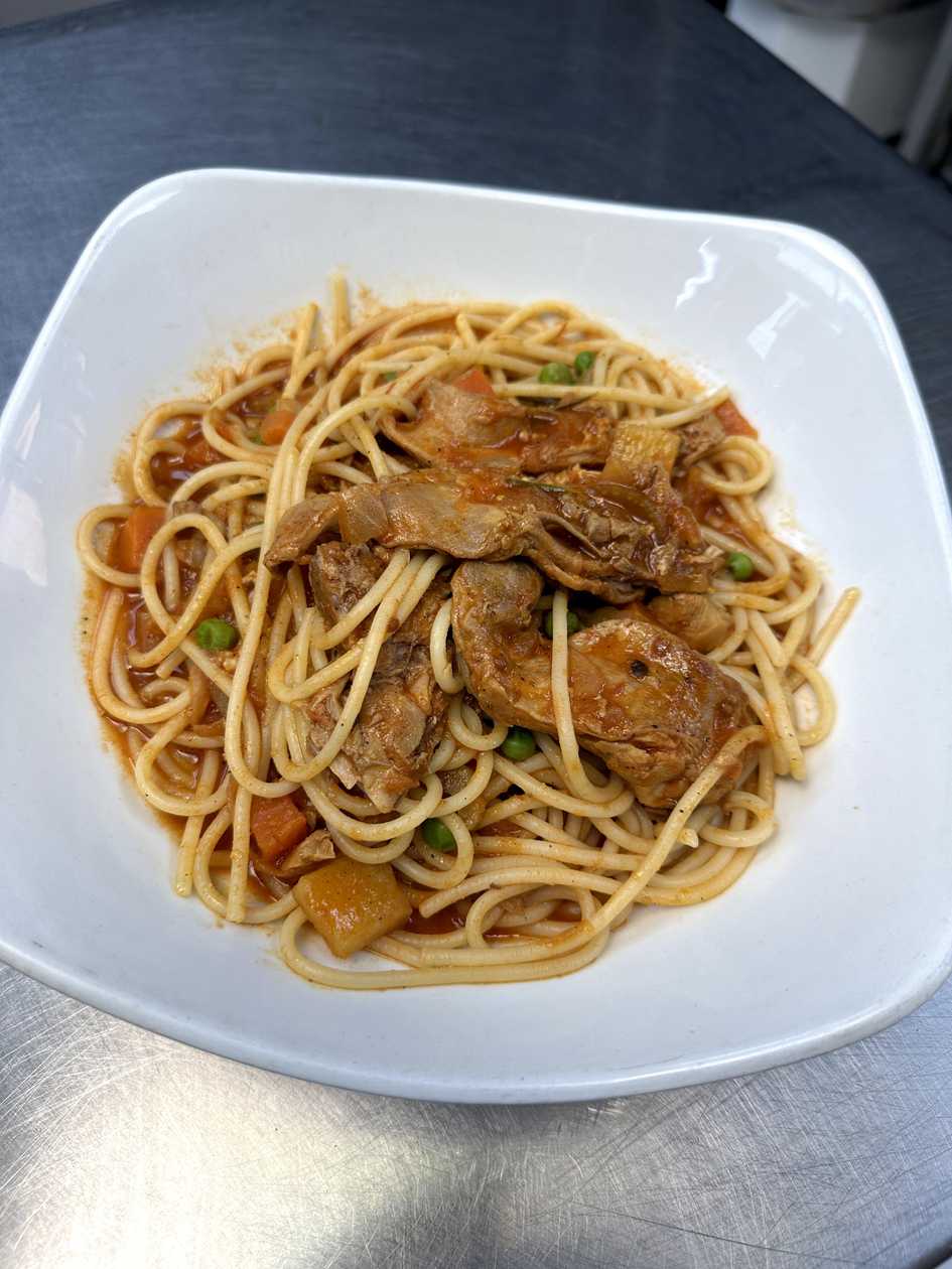 Spaghetti Rabbit Stew