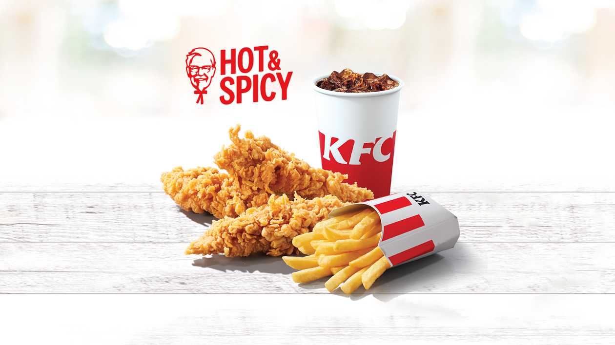 Chicken Spicy Strips Large Meal