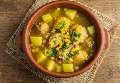 4. Kuřecí Polévka s Kukuřicí (1,3,6)