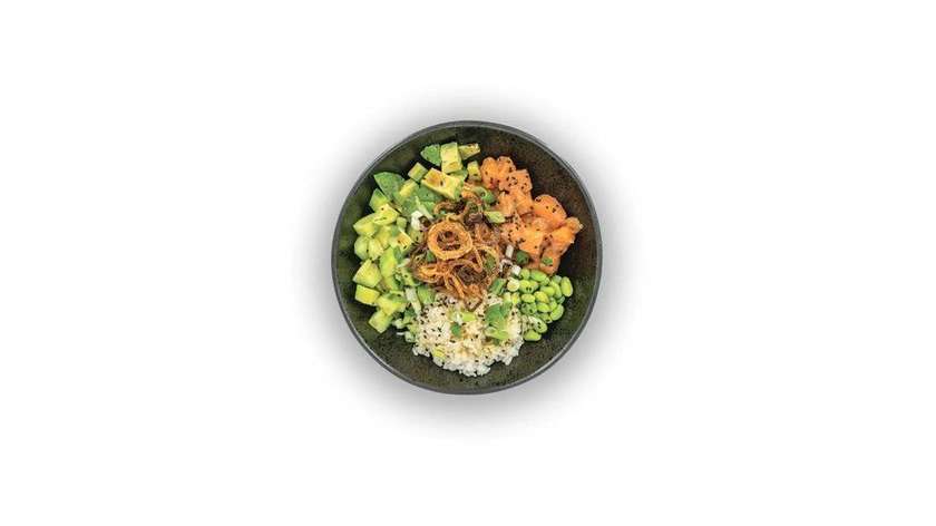 Poke Bowl with Raw Salmon