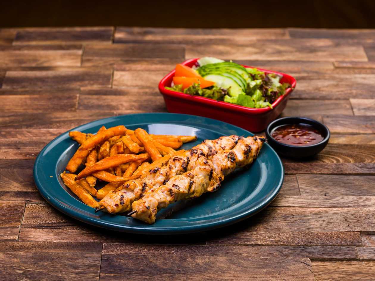 Chicken skewer with cranberries large (spicy)