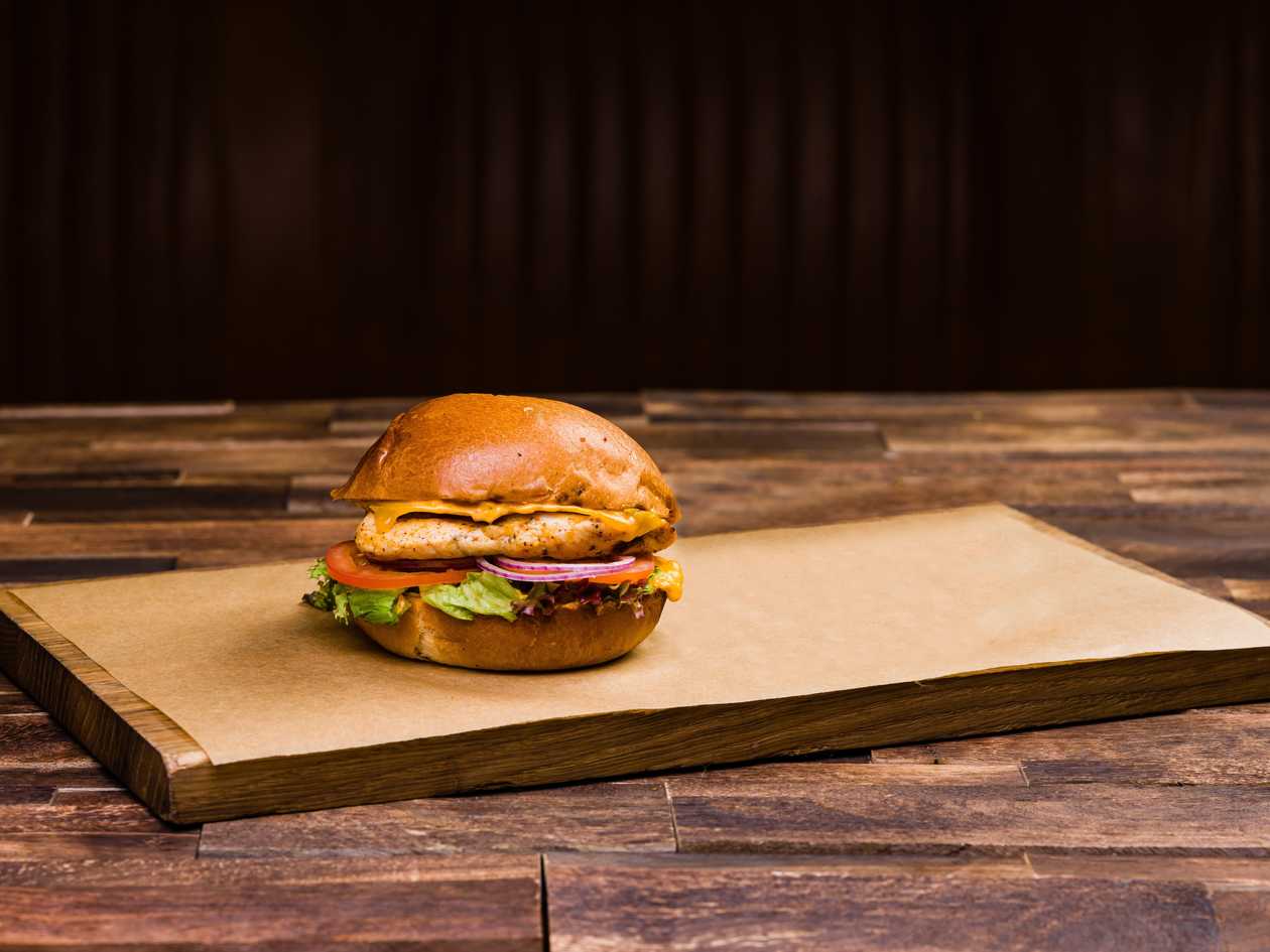 Chicken breast burger