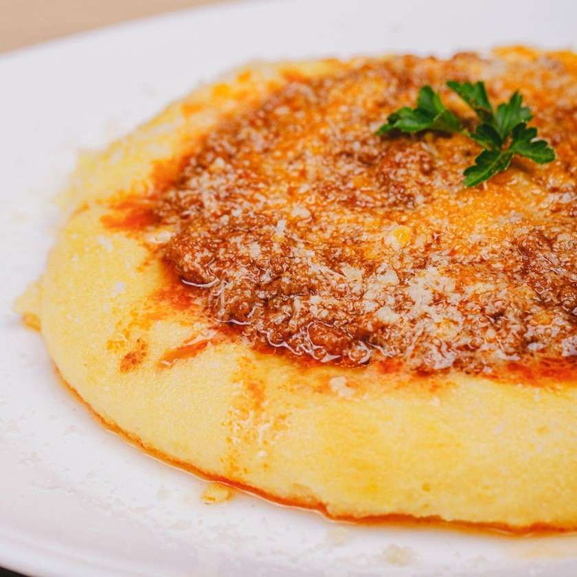 Polenta con Ragù Alla Bolognese