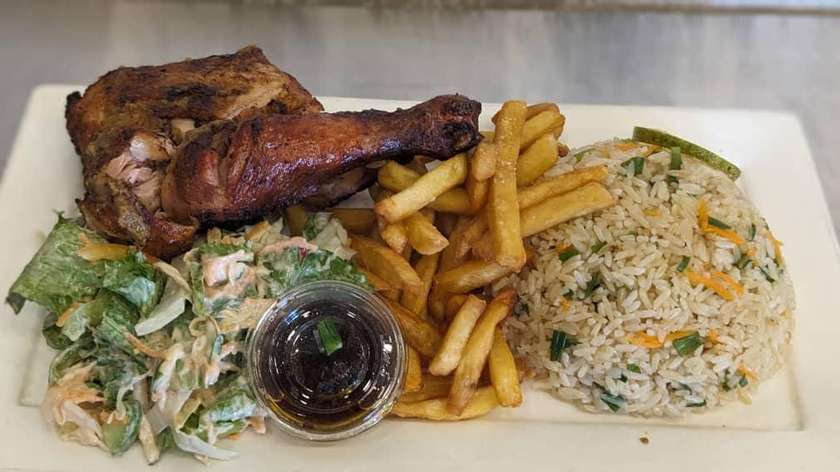 Aboude Special Mix Plate with Charcoal Grilled Chicken