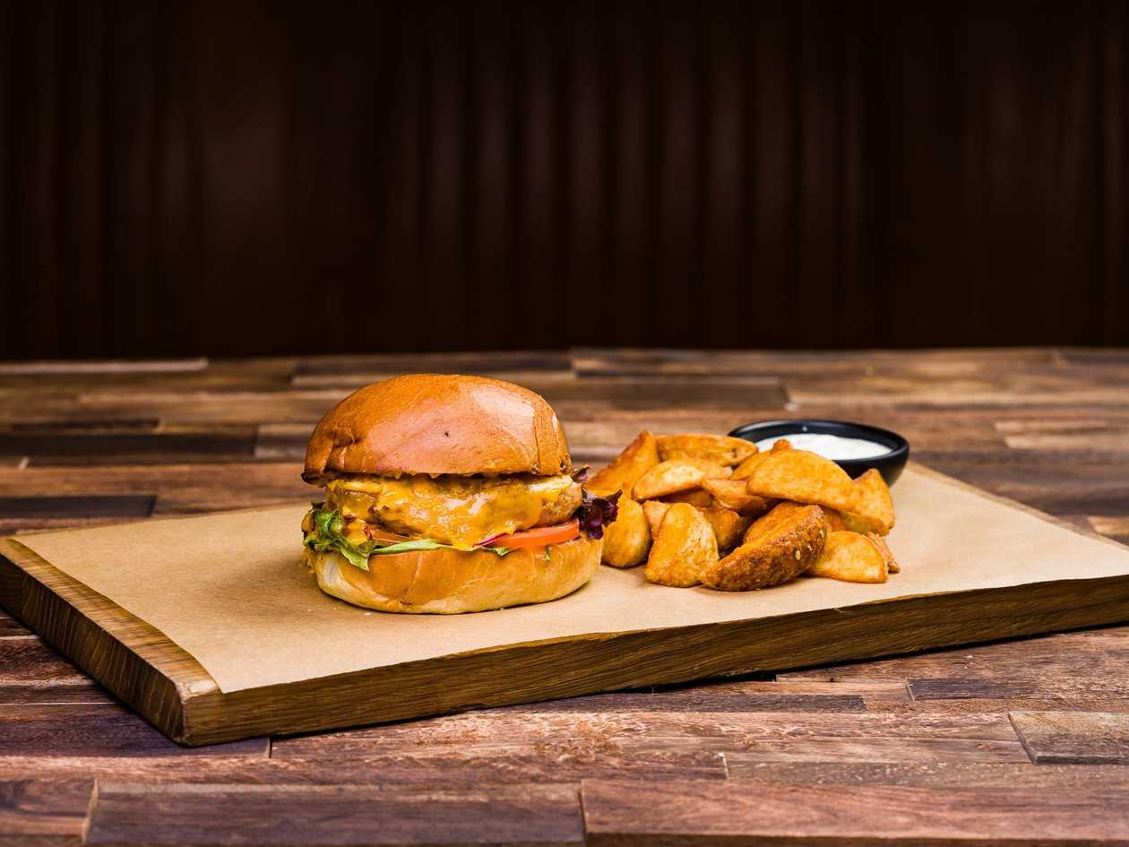 Turkey breast burger set