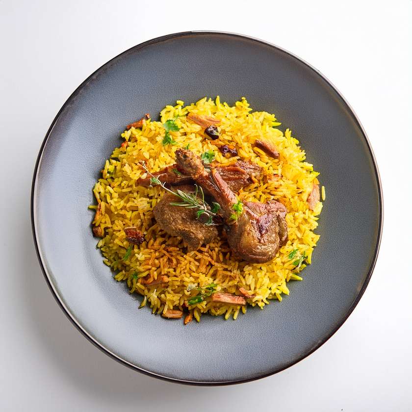 Lamb Biryani with Mix Veg Raita (7)