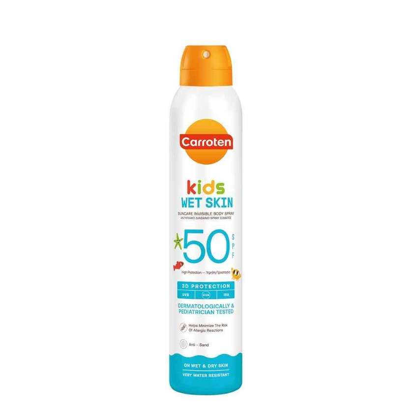 Carroten Kids Wet Skin Suncare Invisible Body Spray 3D Protection SPF50 200ML