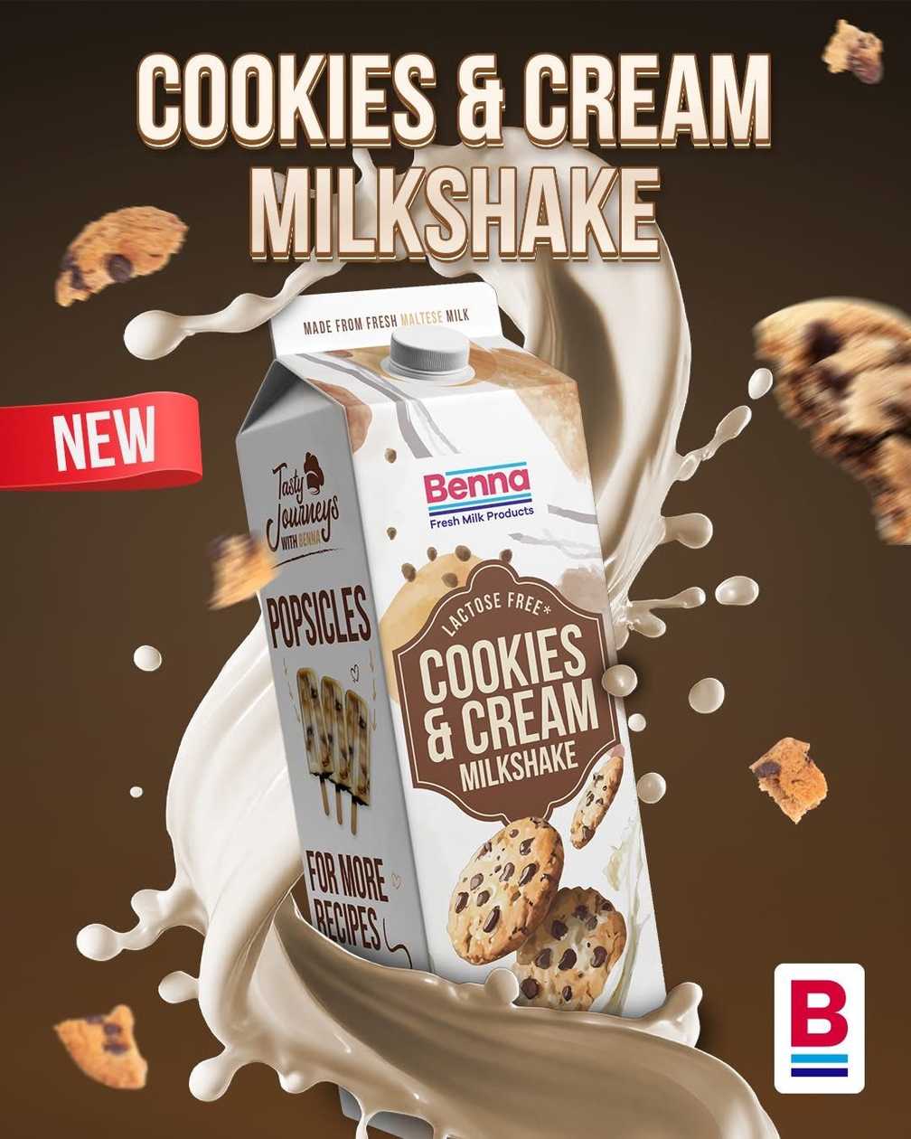 Benna milk Cookies and  cream