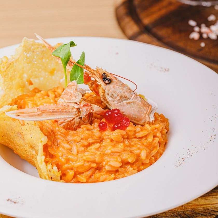 Risotto Alla Crema Di Scampi