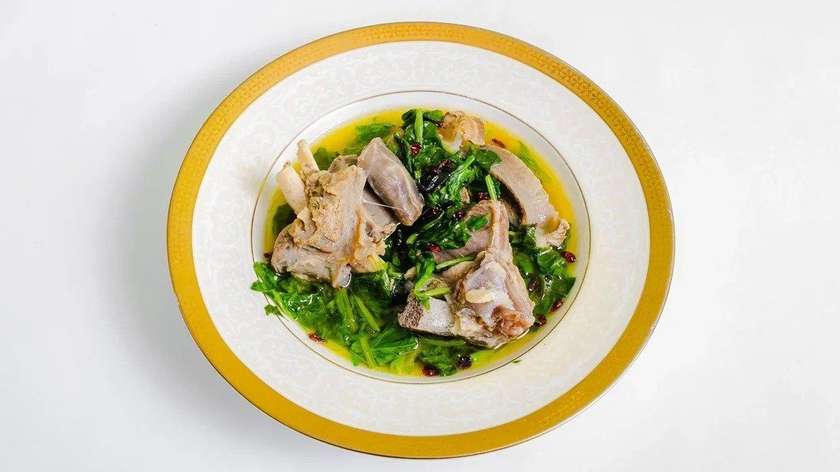 Zirincli İspanaqlı Quzu Qovurması