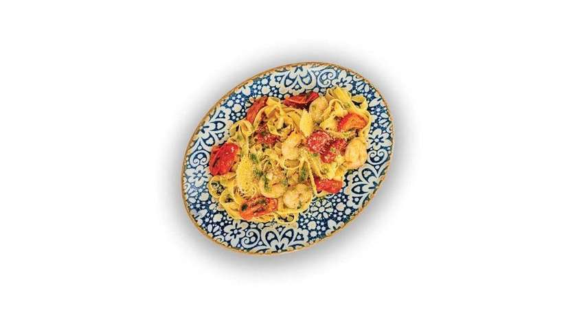 Homemade Tagliatelle with Shrimps