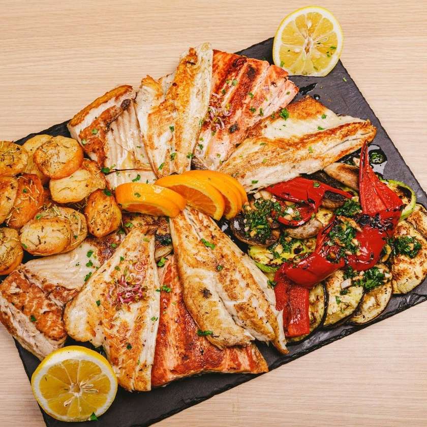 Grigliata Mista Di Pesce Sfilettato