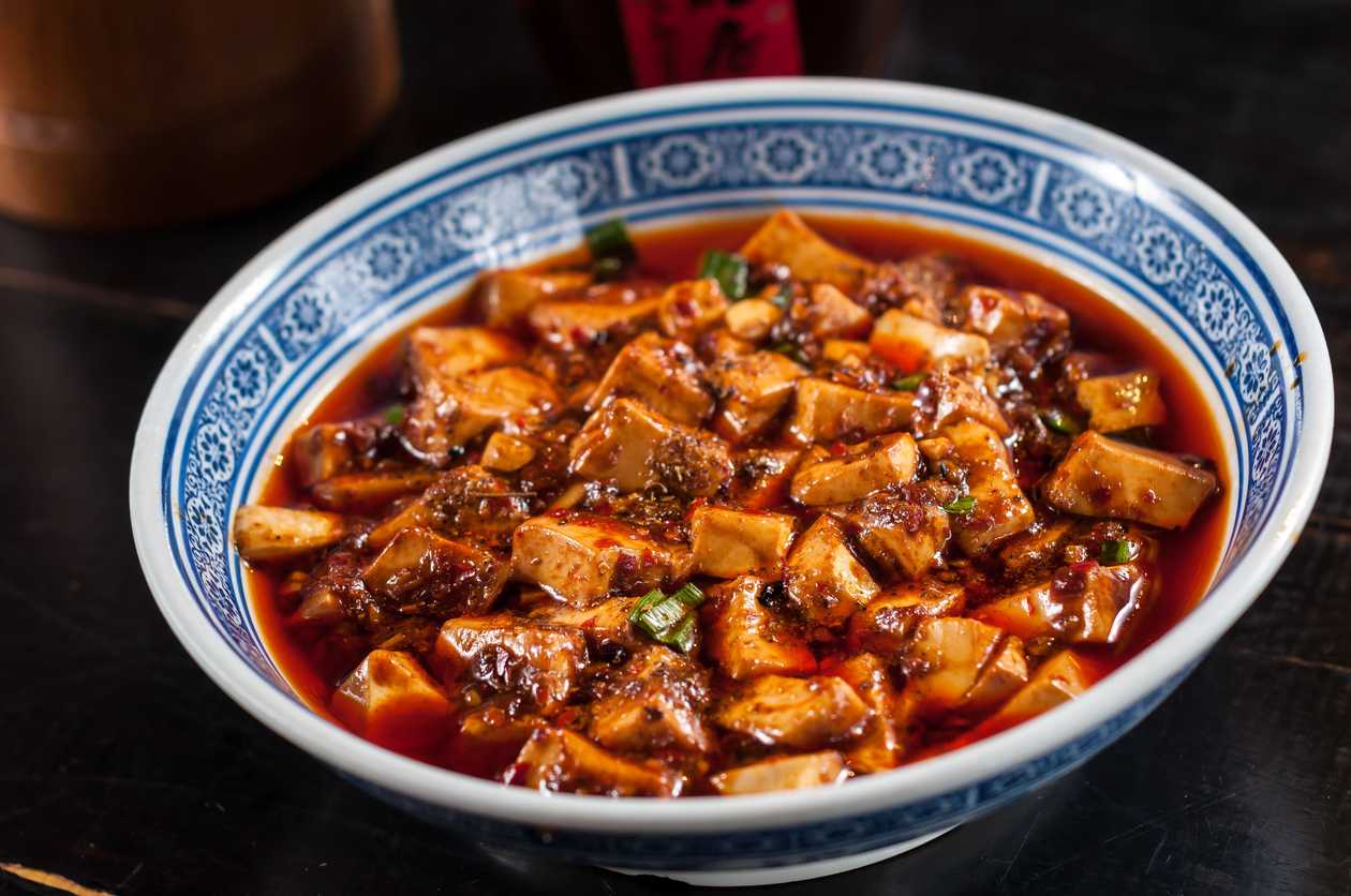 119. Tofu Mala Tofu Vegetariano Picante