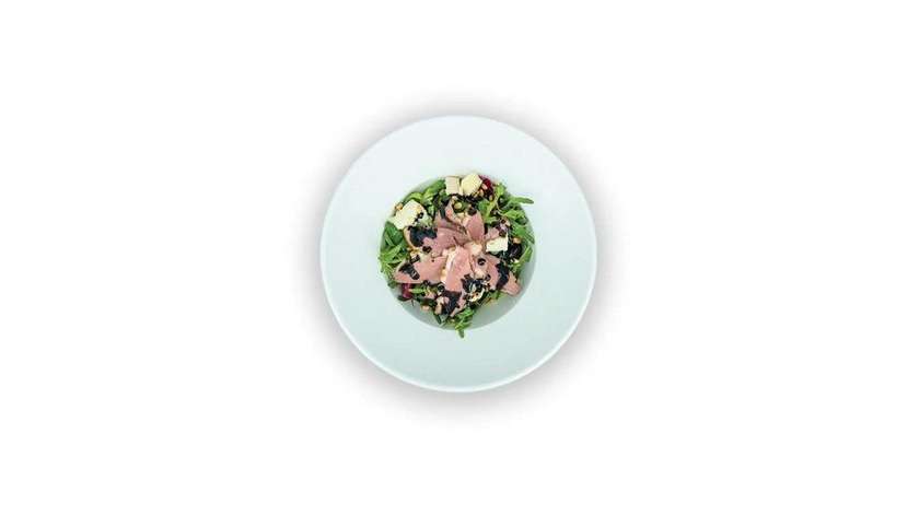Salad with Homemade Smoked Duck Breast