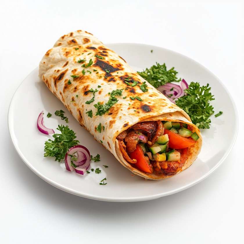 Graikiškas kebabas su feta lavaše