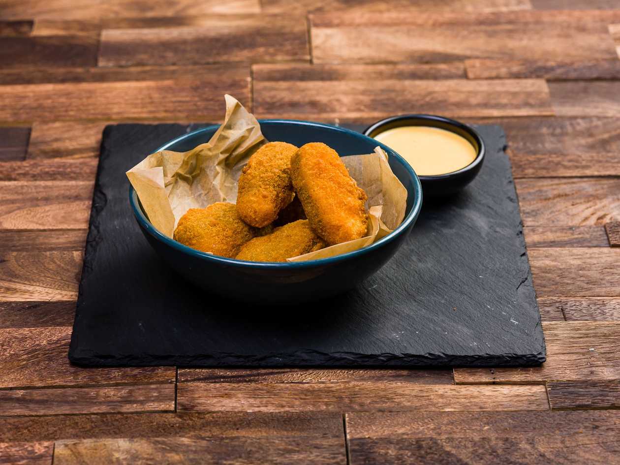 Roasted jalapeno - With Cheddar cheese filling and spicy mango mayonnaise sauce