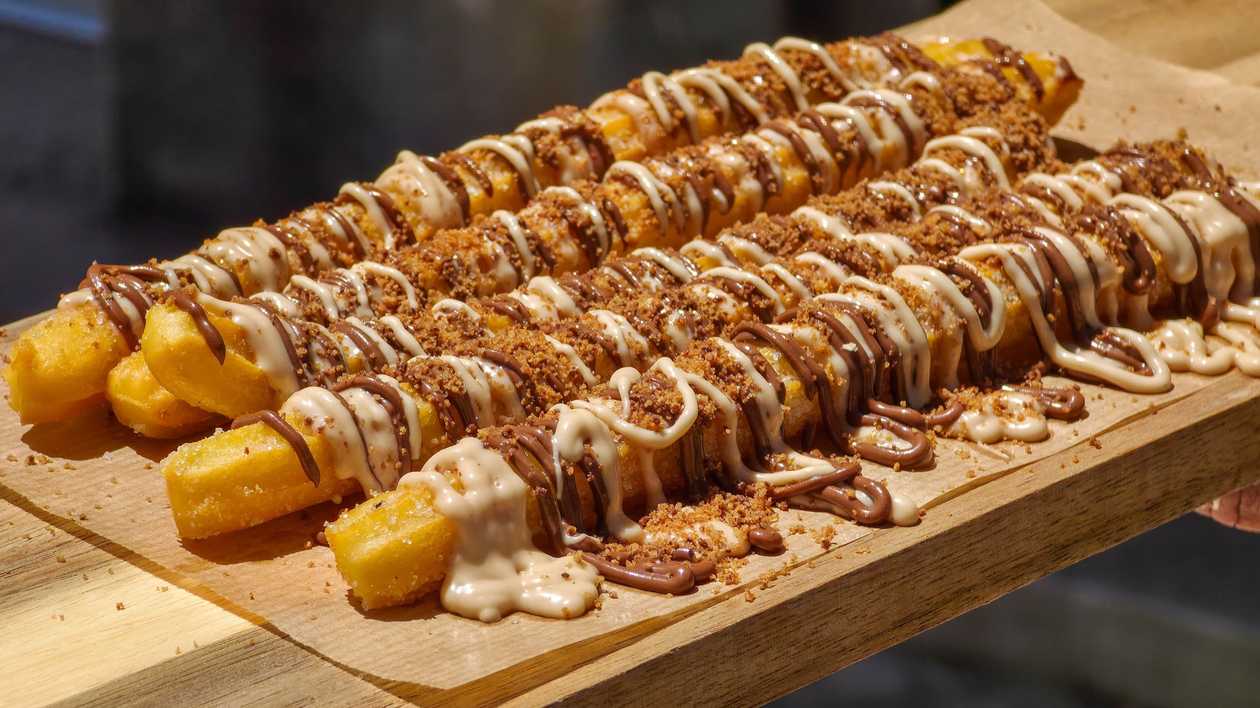 5 Churritos Kinder Bueno com Nutella