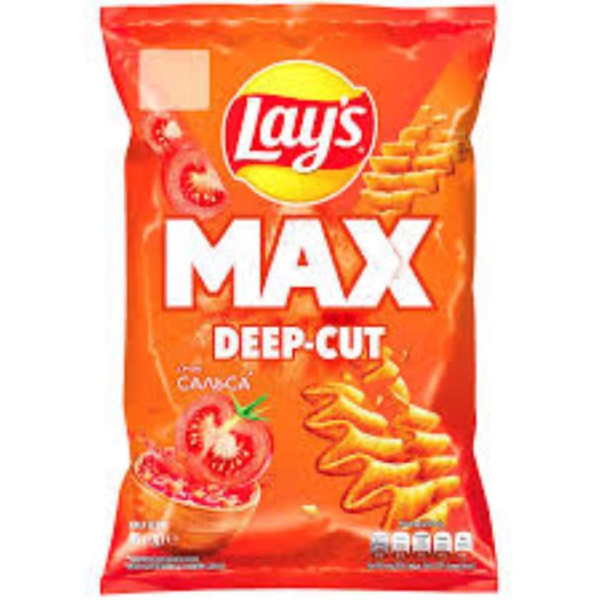 Lays Deep-Cut Chips, Salsa Flavor, Ridged, 95g