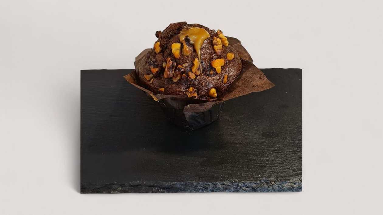 Chocolate Brownie Caramel Muffin