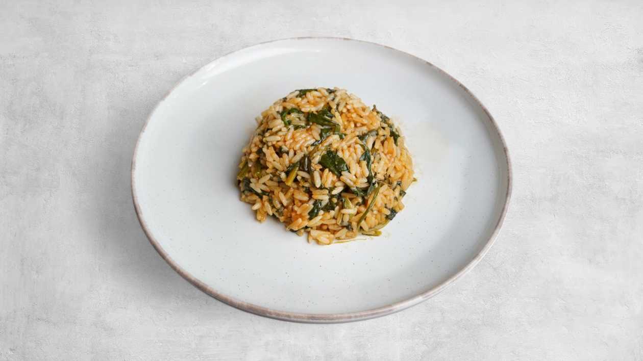Spinach With Rice