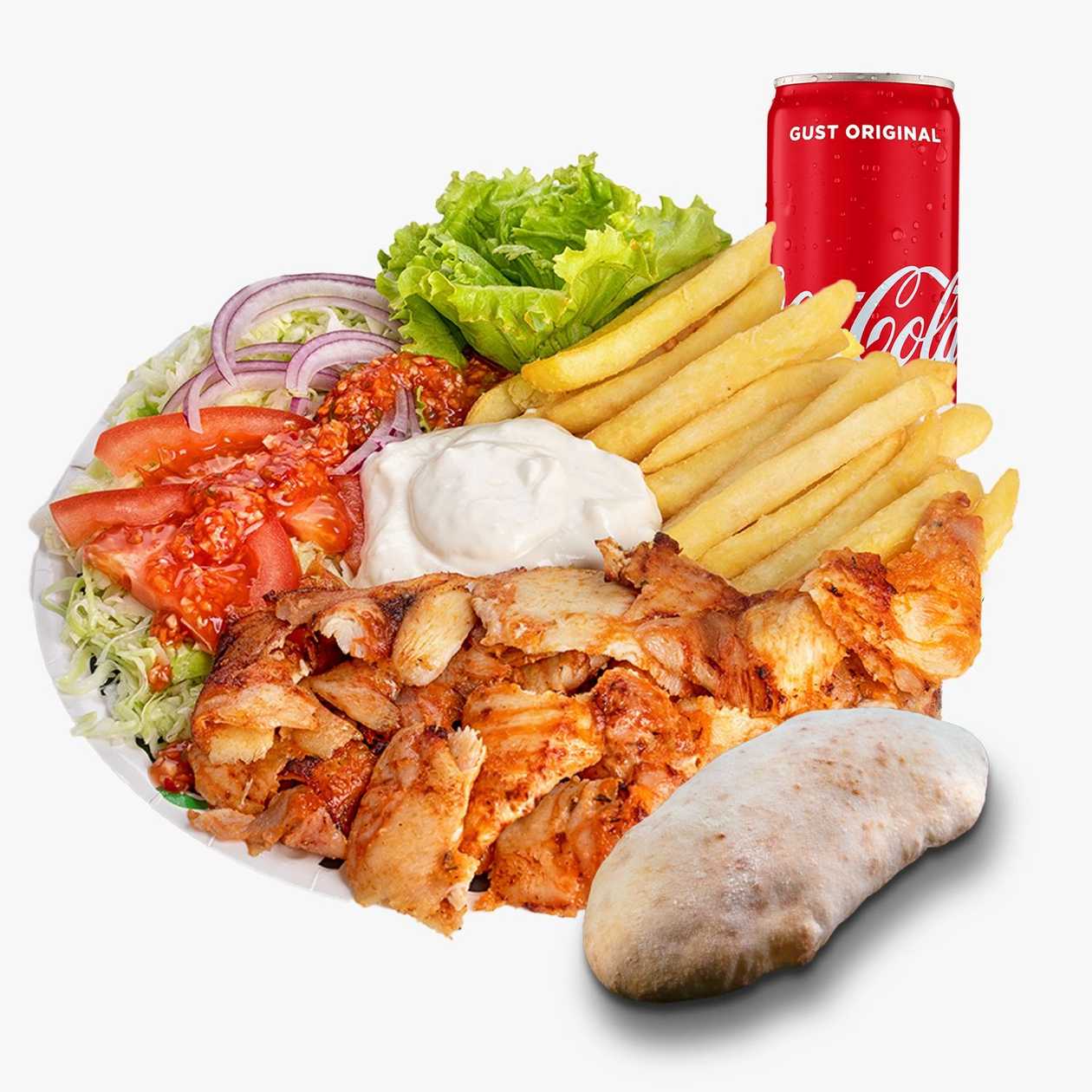 Meniu Gyros la Farfurie Hreanaki Puisor