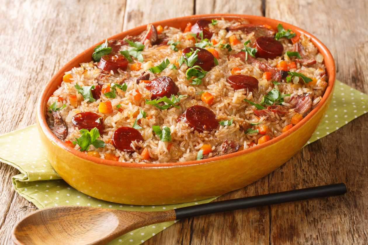 Duck of three flavors, rice