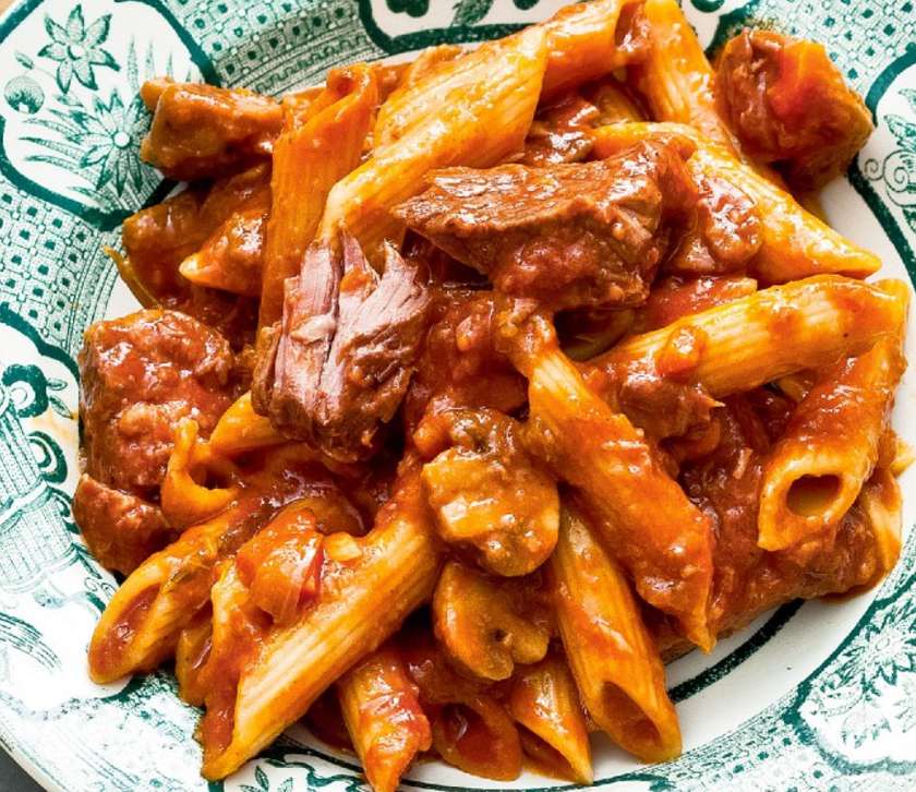 Penne rigatte ət