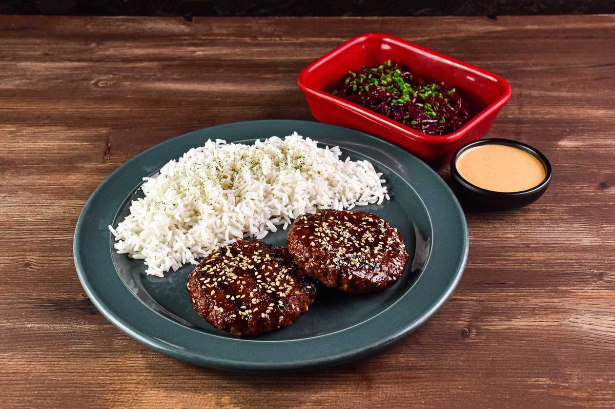 Beyond Meat plant- based patty with Teriyaki large