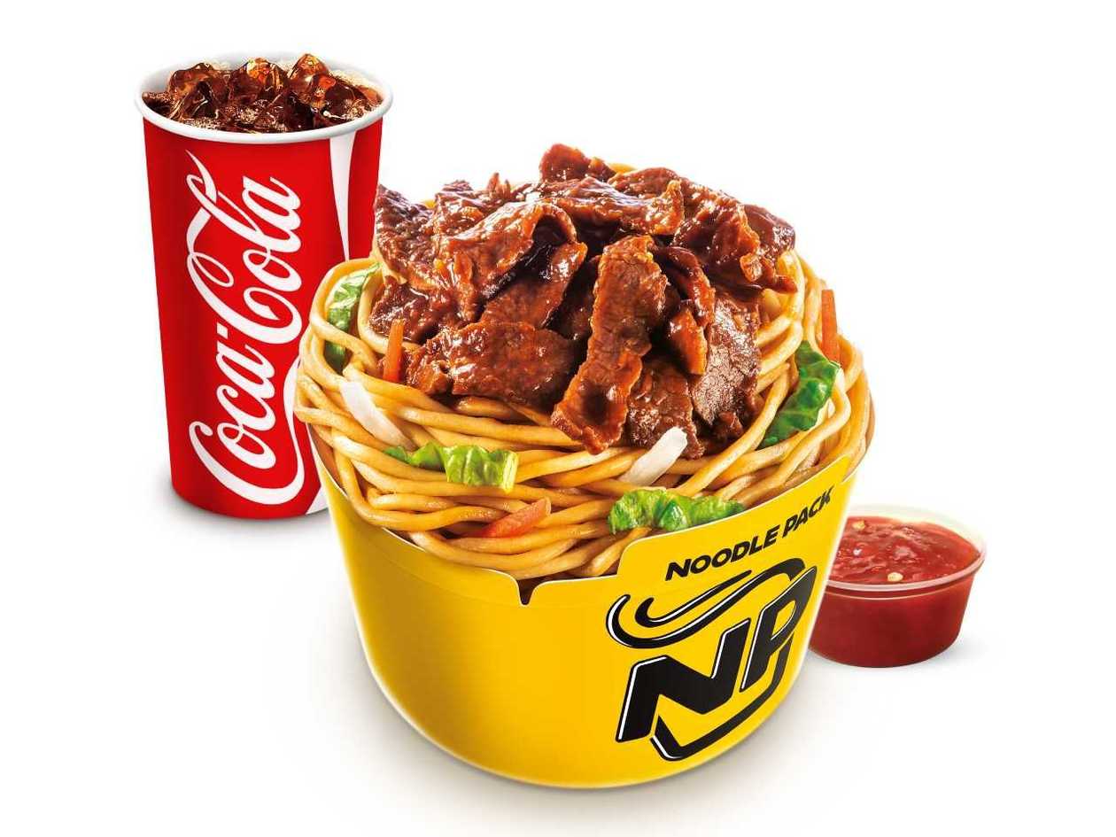 Noodle Pack Beef Menu