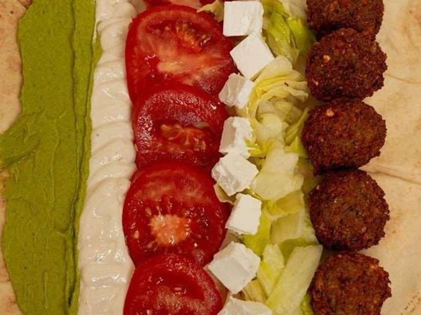 Falafel Green with feta cheese