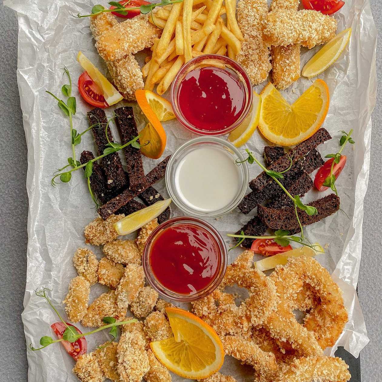 Асорті із закусок фрі