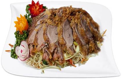 Fragrant Duck with Rice Noodles and Yakitori Sauce