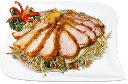 Fragrant Chicken Tempura with Rice Noodles