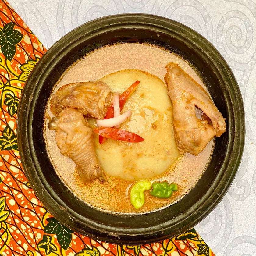 Fufuo with Turkey wings