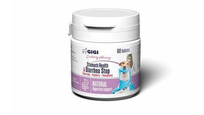 Gigi stomach health & diarrhea stop – таблетки для мелких собак и кошек (60шт)