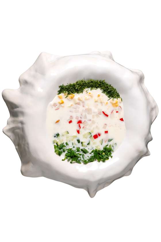 Окрошка по-грузинськи з лососем (300 г)