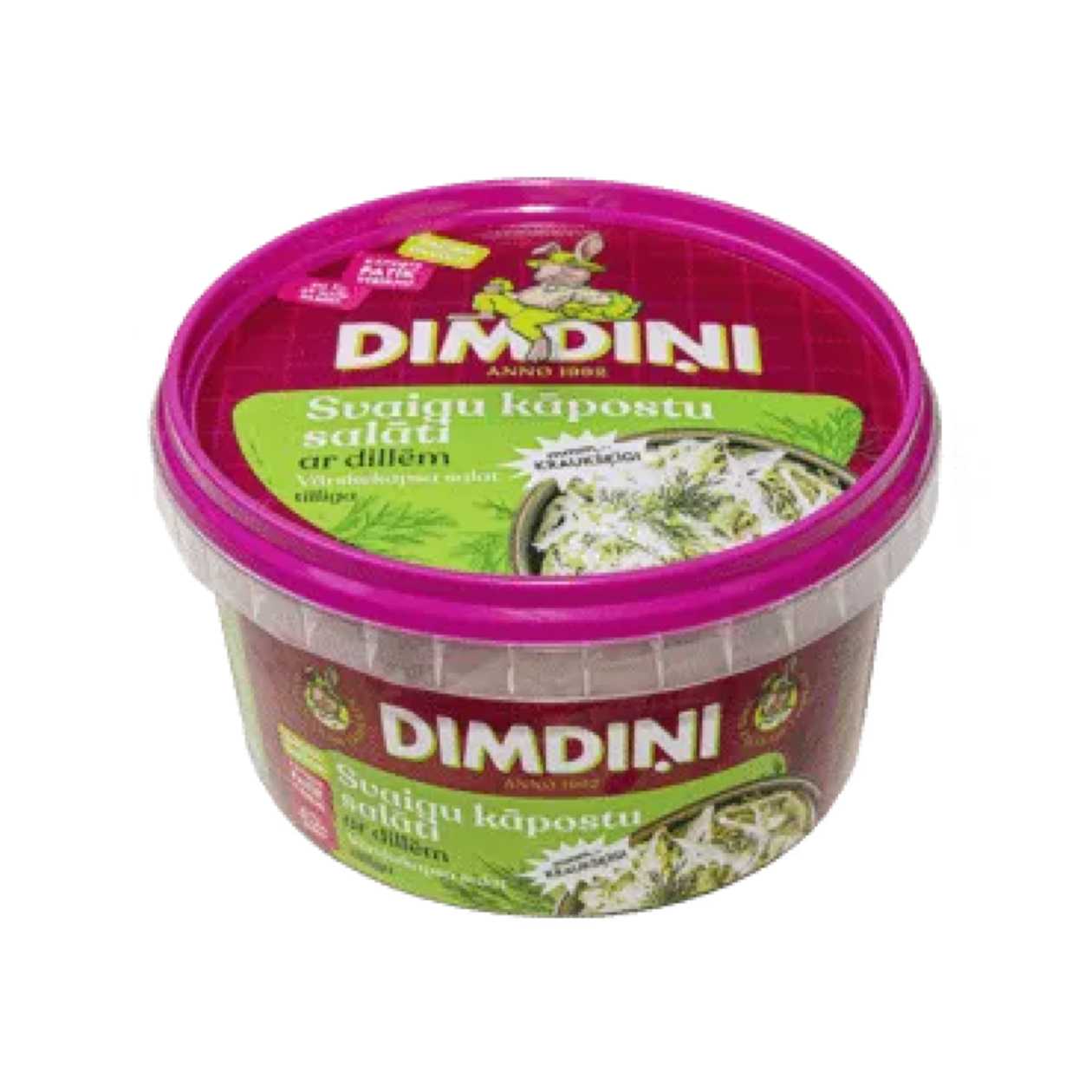 Picnic Fresh cabbage salad with dill, Dimdiņi, 400g (expires soon)