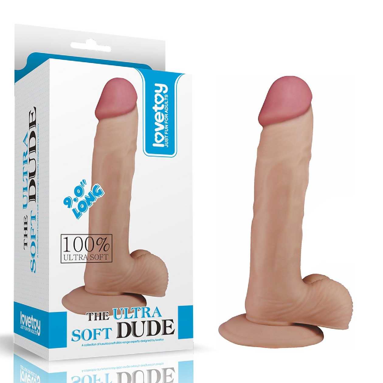 Lovetoy The Ultra Soft Dude - Realistic Soft Suction Cup Dildo 22 cm