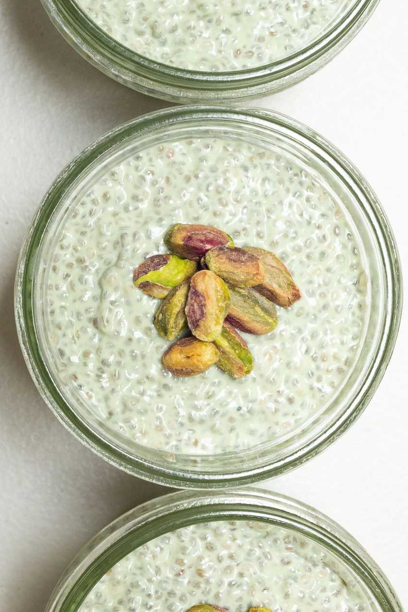 Budinca de tapioca cu crema de fistic - fara zahar rafinat, fara gluten 200 gr